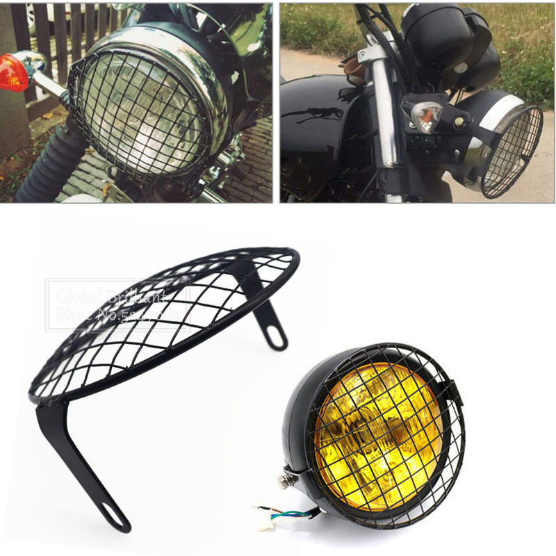 Tech Q - Universal 7inch Retro Style Motorcycle Headlight