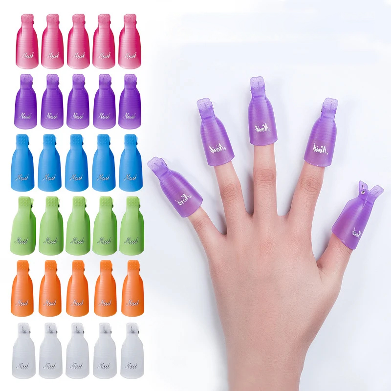 Nail Tech Accessories - 10 Pcs/Bag Manicure Art Dipped Cap