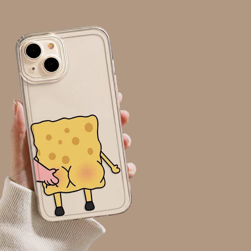 Tech Accessories Iphone - Funny Spongebob Patrick Star Clear Case