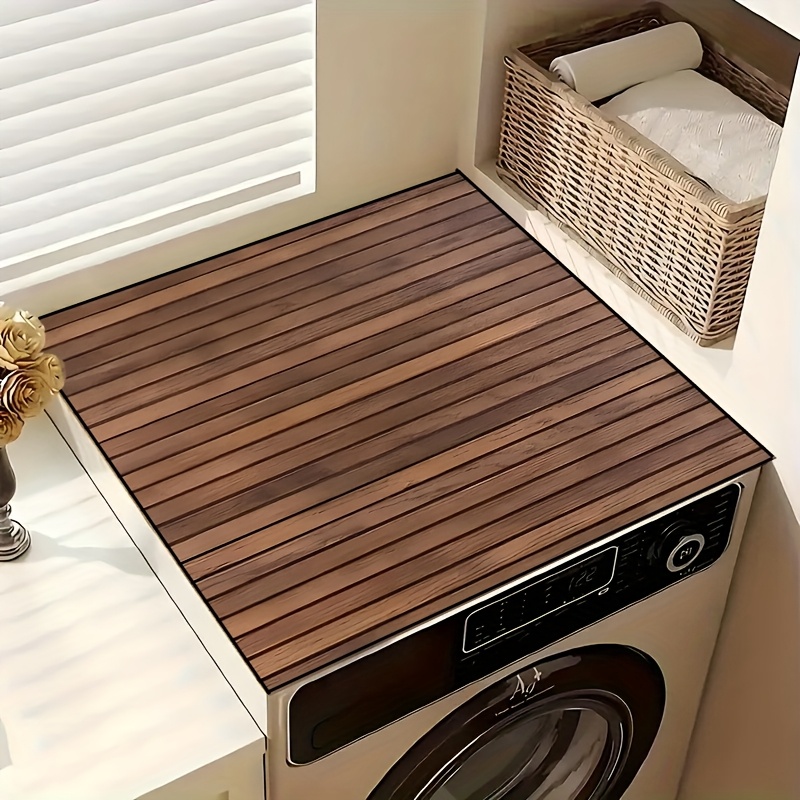 Tech Deck Accessories - VIKAMA Wood-Effect Washing Machine Cover Mat