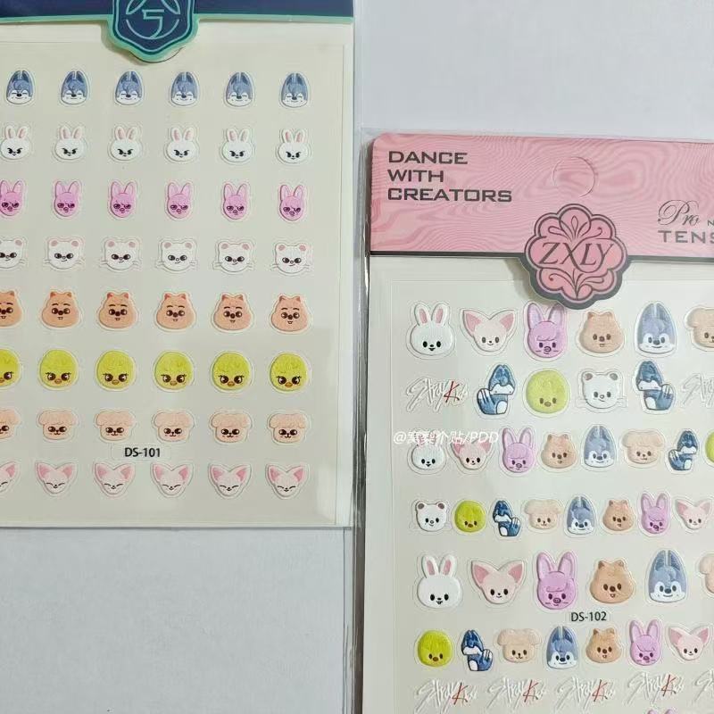 Popular Kpop SKZOO Nail Sticke - Nail Tech Accessories review and price
