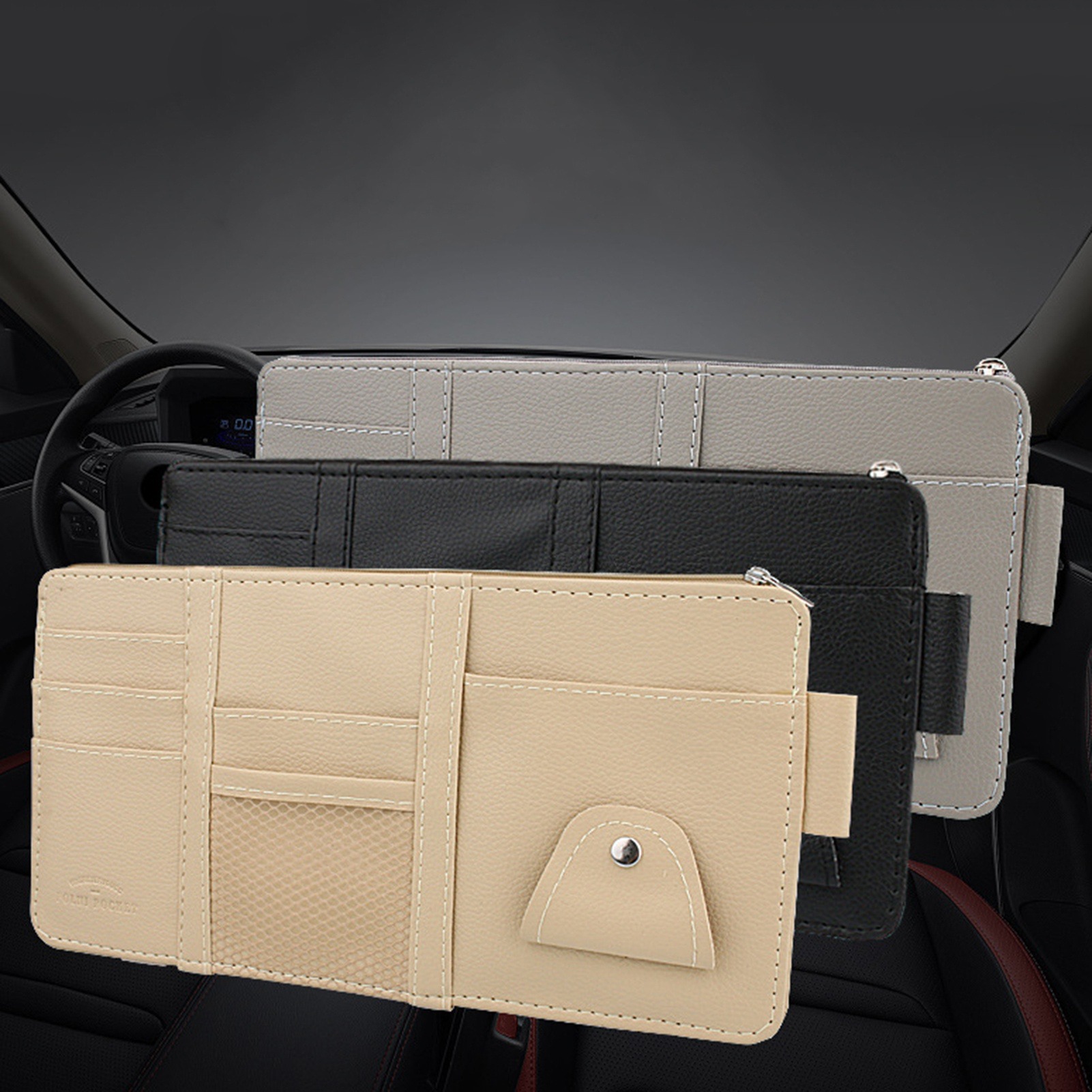 Car Sun Visor Organizer, Auto  - Tech Accessories Bag review and price