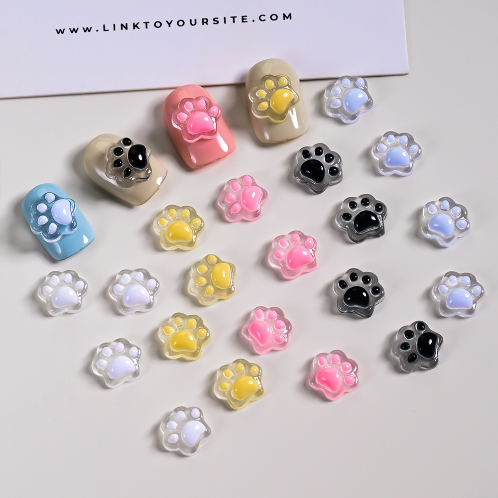 3D Glow in the Dark Cat Paw Na - Y2K Tech Accessories review and price
