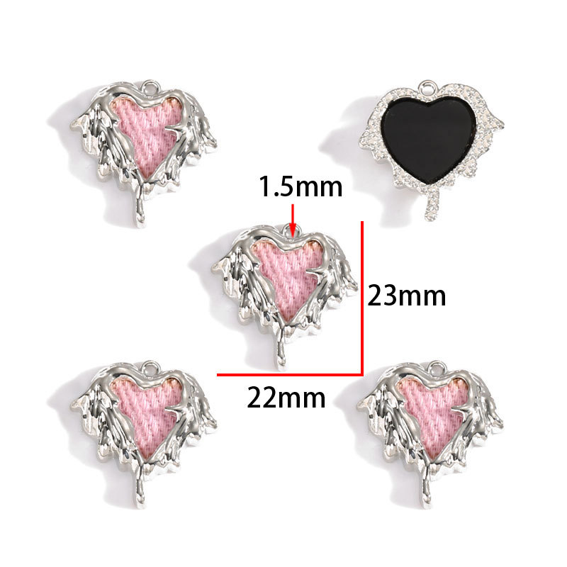 5pcs Mix Pink Y2K Heart Enamel - Y2K Tech Accessories review and price