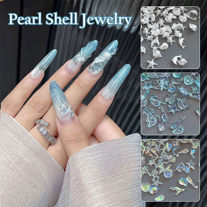 50Pcs Mix Ocean Series Pearl S - Nail Tech Accessories review and price