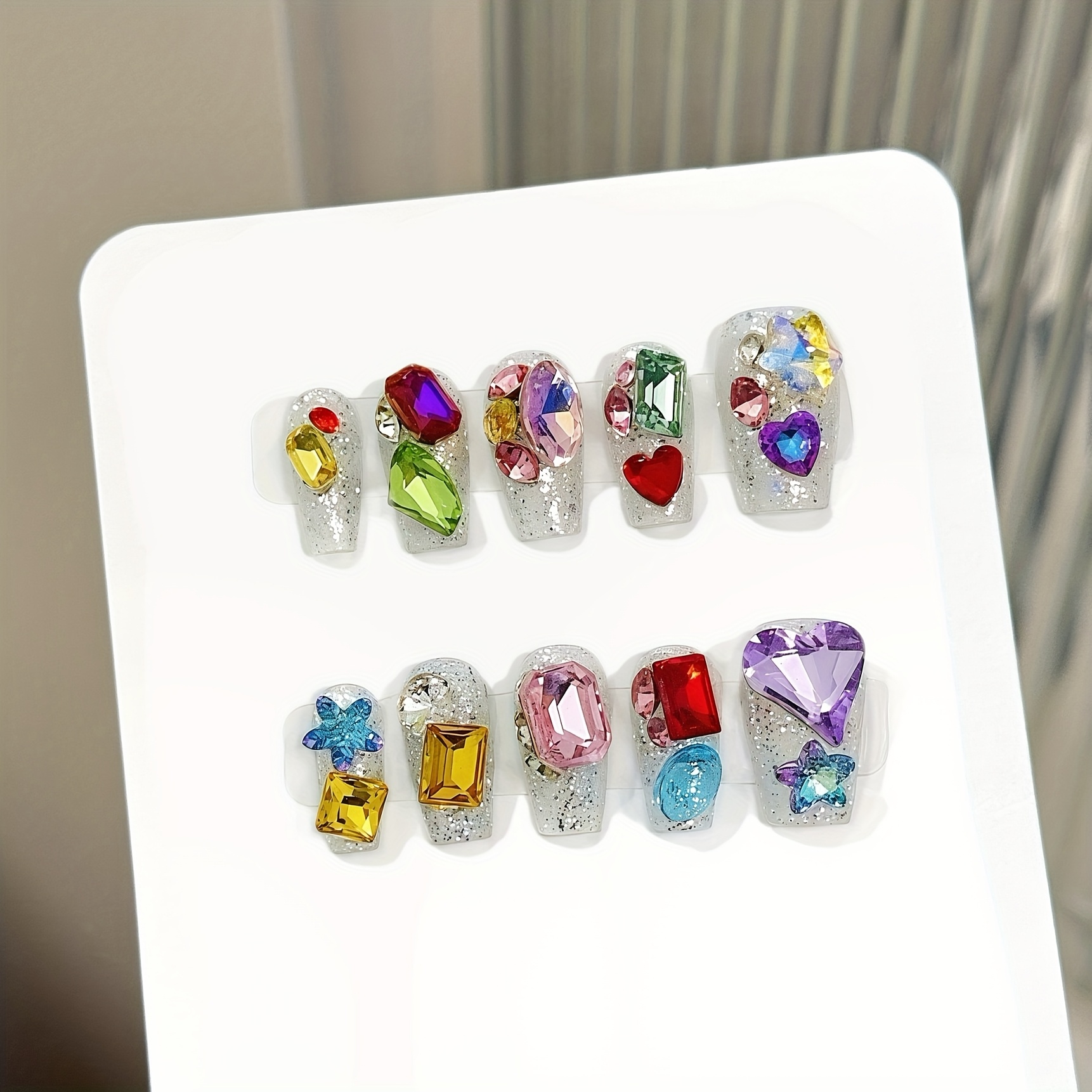 10pcs high-end Short colored s - Nail Tech Accessories review and price