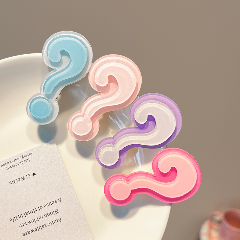 4Pcs Cute Question Mark Acryli - Y2K Tech Accessories review and price