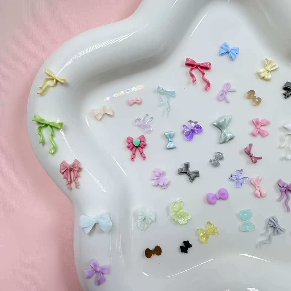 30g Mixed Mini Bow Resin Nail  - Y2K Tech Accessories review and price