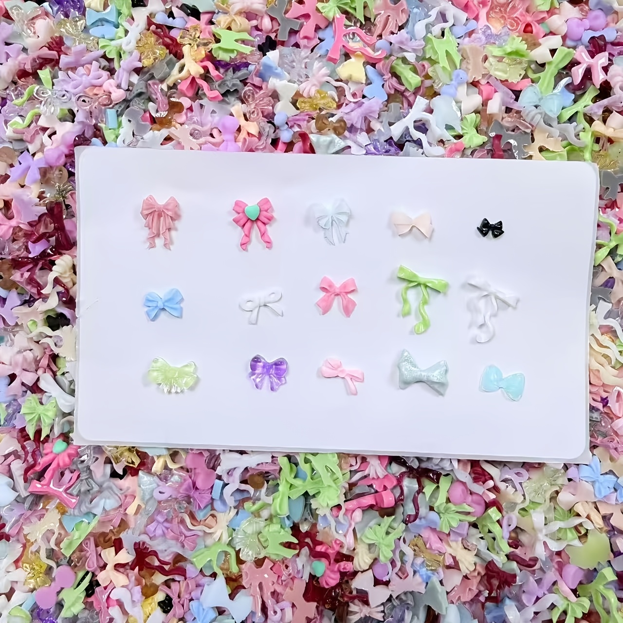 30g Mixed Mini Bow Resin Nail  - Y2K Tech Accessories review and price